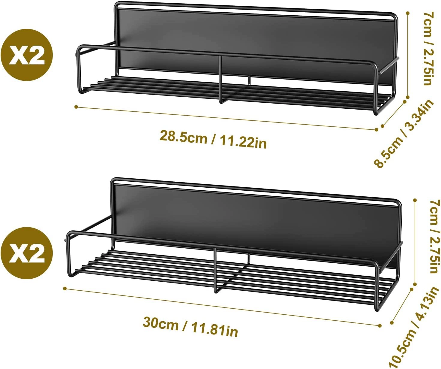 Magnetic Storage Rack Kitchen Spice from Yomiego