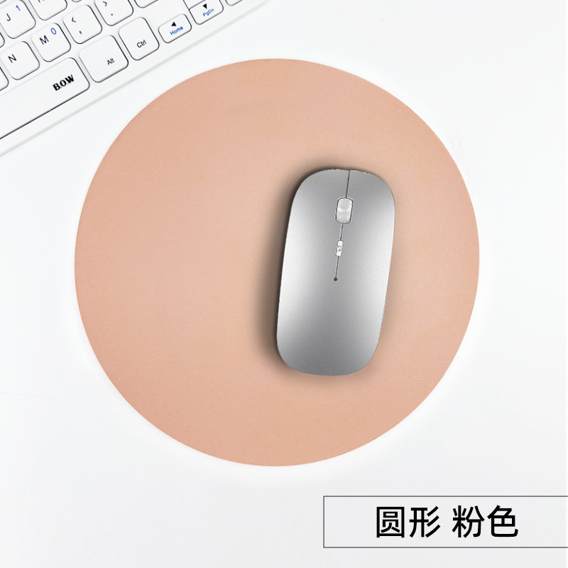 国境を越えた現物pu皮厚手マウスパッド皮革汚れに強い多色角形円形皮質マウスパッドはロゴを決めることができる|undefined