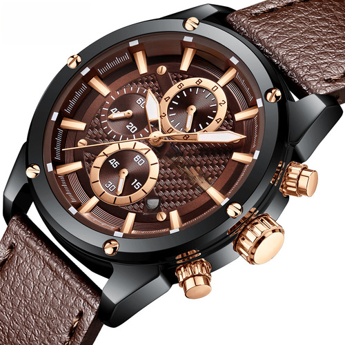 MINI FOCUS Brand Watch Stylish Business Men's Watch Bestselling Night Light Waterproof Men's Watch 0161G