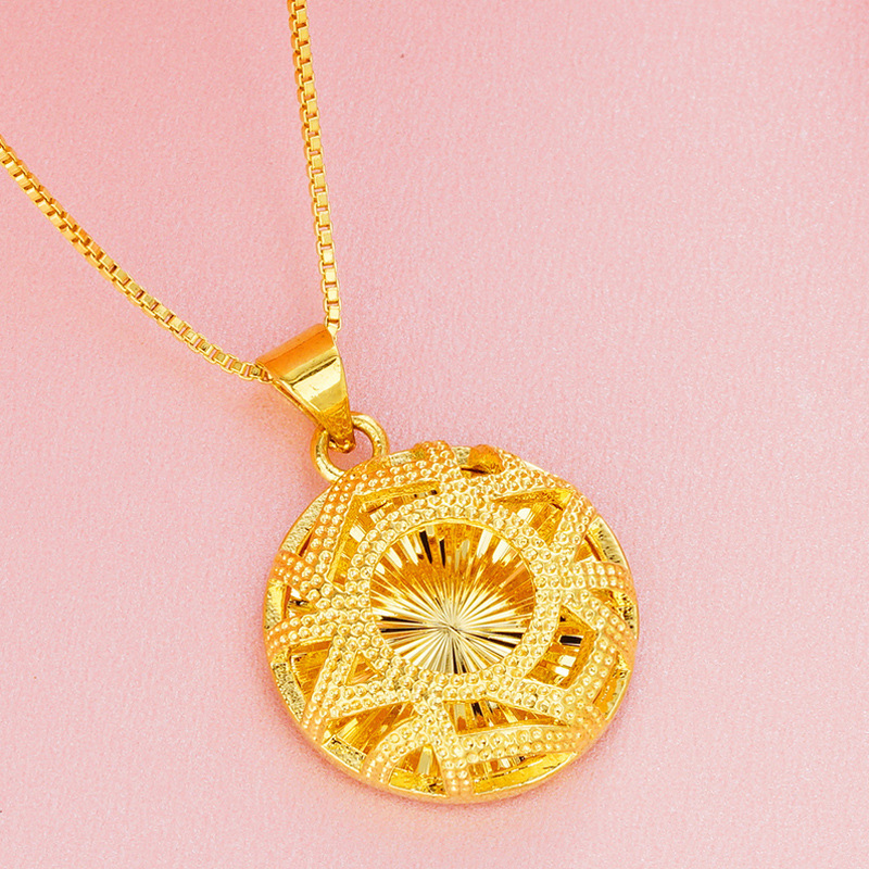 Colgante de oro de arena, nuevos productos transfronterizos, las mujeres no se desvanecen durante mucho tiempo, las flores en forma de corazón, las joyas de bricolaje de todo fósforo de moda, Yiwu al por mayor