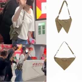 明星王菲同款小众设计饺子包简约百搭单肩包三角形斜挎包2026新款