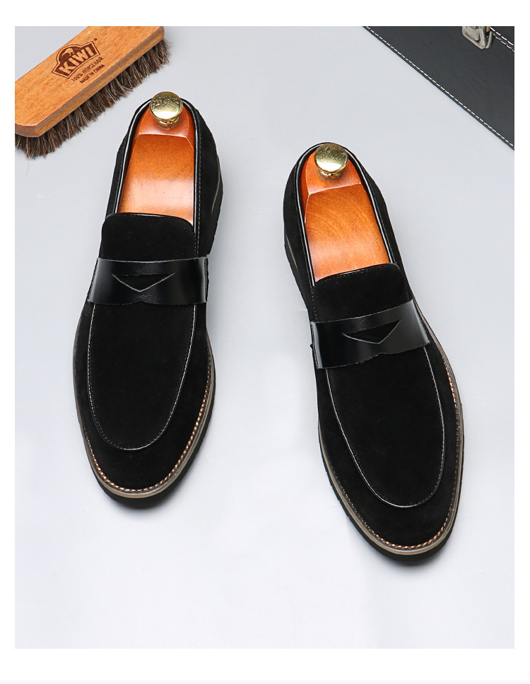 Férfi bőr loafer cipők alkalmi és elegáns viselet_voghion.com