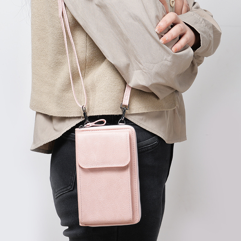 2023 nueva primavera nueva cartera de las mujeres bolsa de mensajero del hombro de Corea del bolso del teléfono móvil multifuncional en stock venta al por mayor