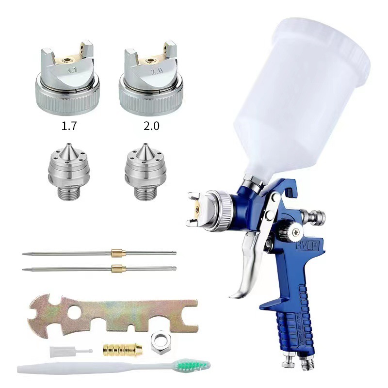 Transfronterizo H827 pistola de pulverización de pintura neumática alta atomización imprimación pistola de pulverización de acabado pistola de pulverización de pintura multicalibre herramienta de pulverización