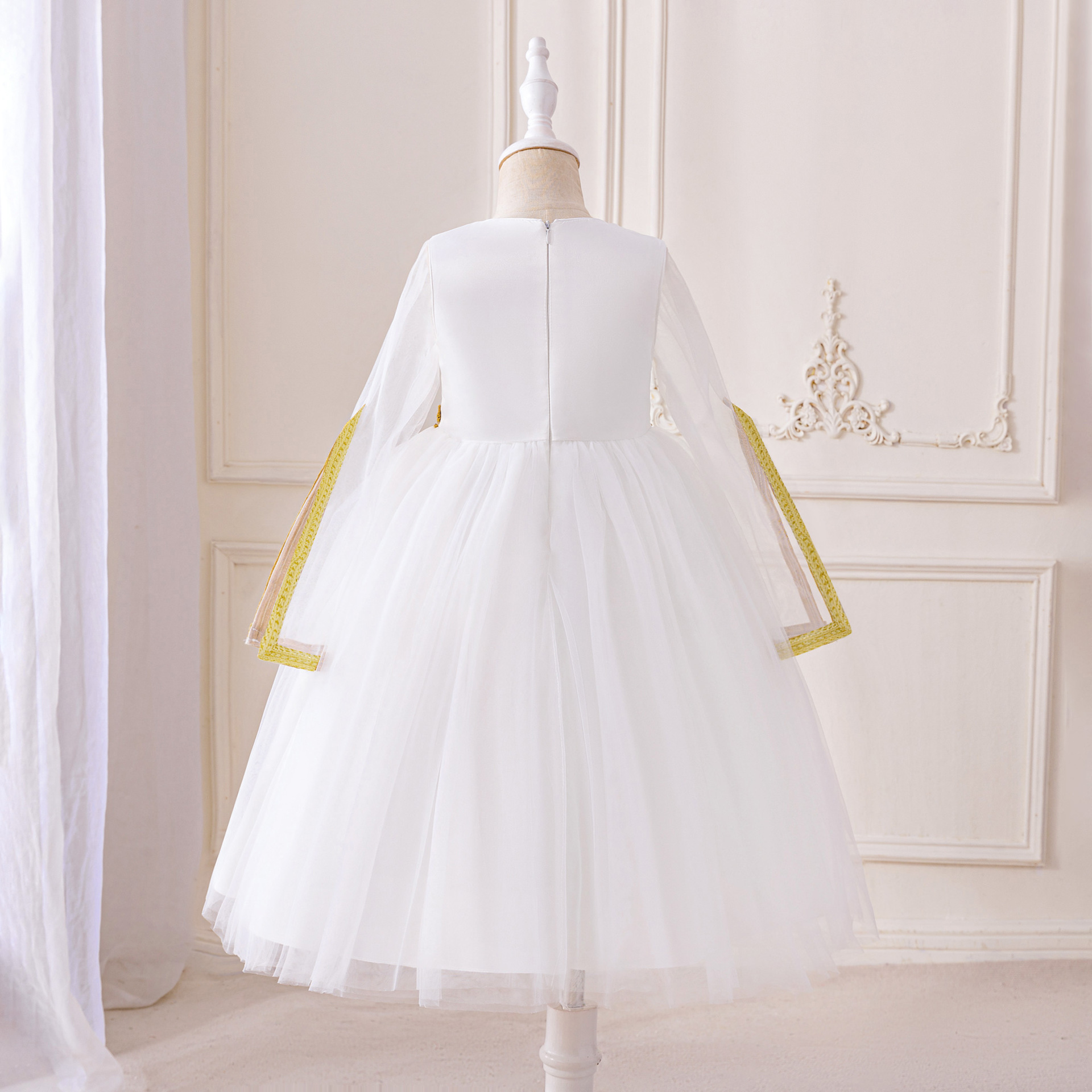 Nuevas vestidas de niñas transfronterizas, vestidos de princesa, vestidos de boda, vestidos de flores, vestidos de perlas