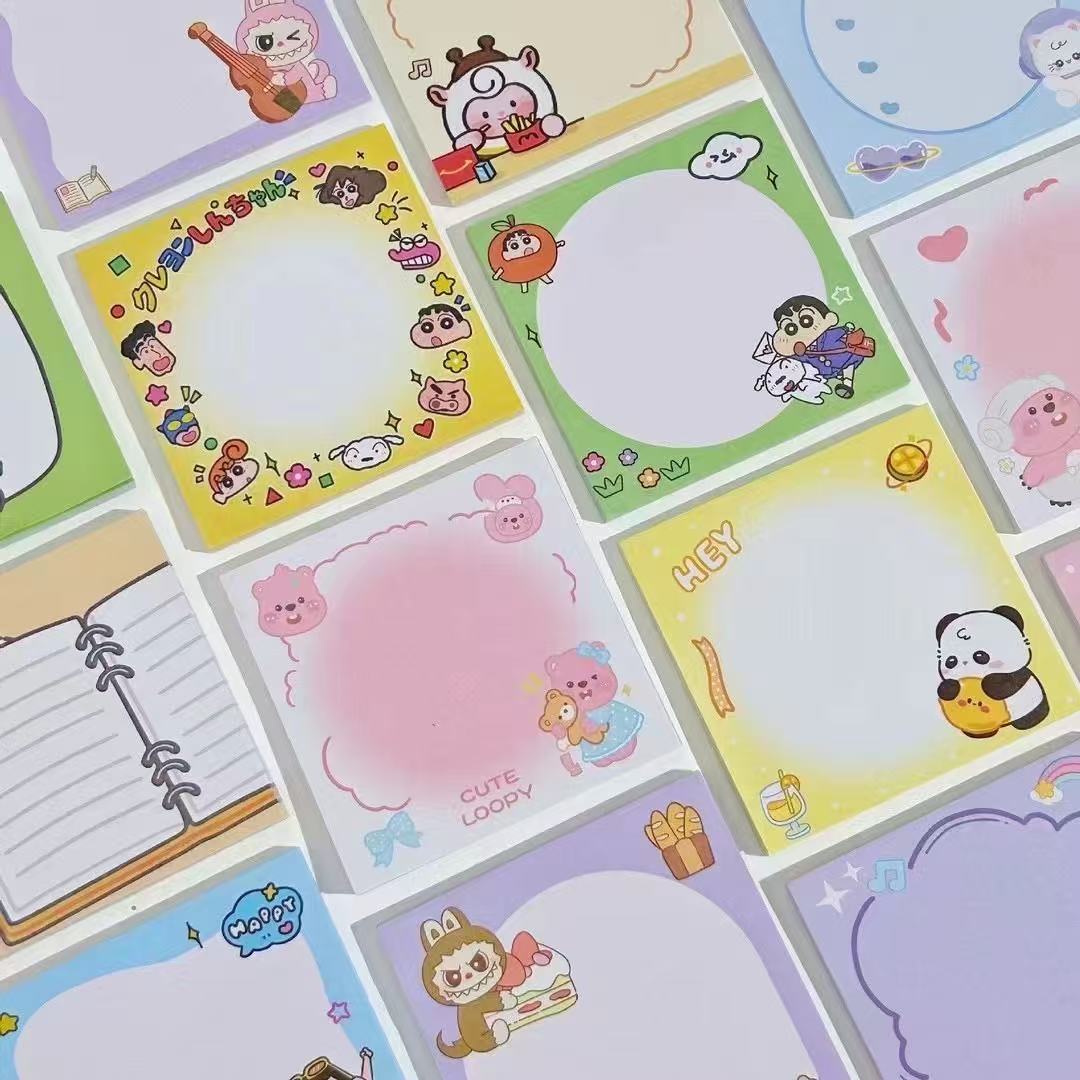 50 dibujos animados lindo panda bloc de notas sin pegajosidad y desgarro