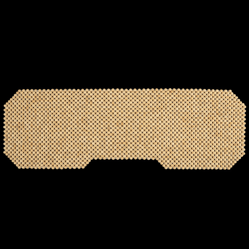 Bead Cool Car: Qìchē Cool pad - natural-wood-color-three-seater-1-piece
