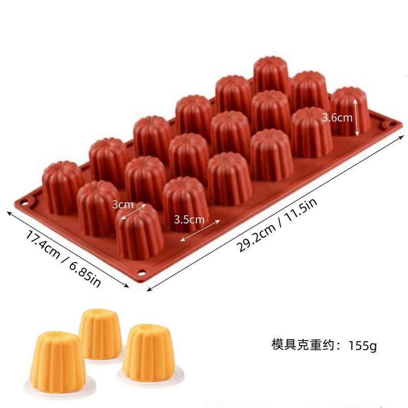Silicone mousse mold Italy, white 21×21×4 cm, food-grade flexible baking tray