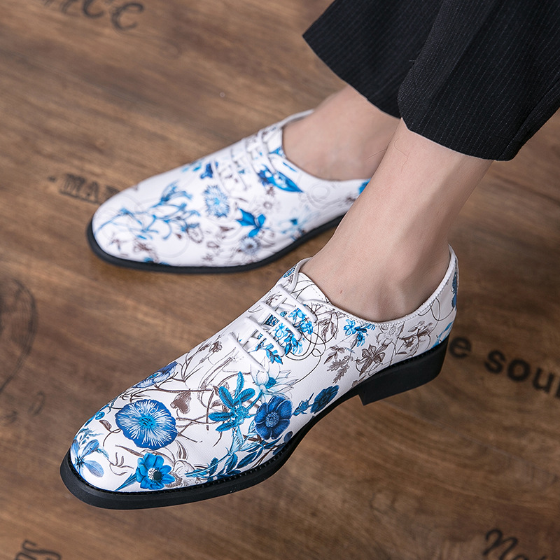 Cross-border 48 tallas grandes primavera y otoño nuevo estilo chino negocios casual tallas grandes zapatos de cuero blanco zapatos de cuero casuales para hombres