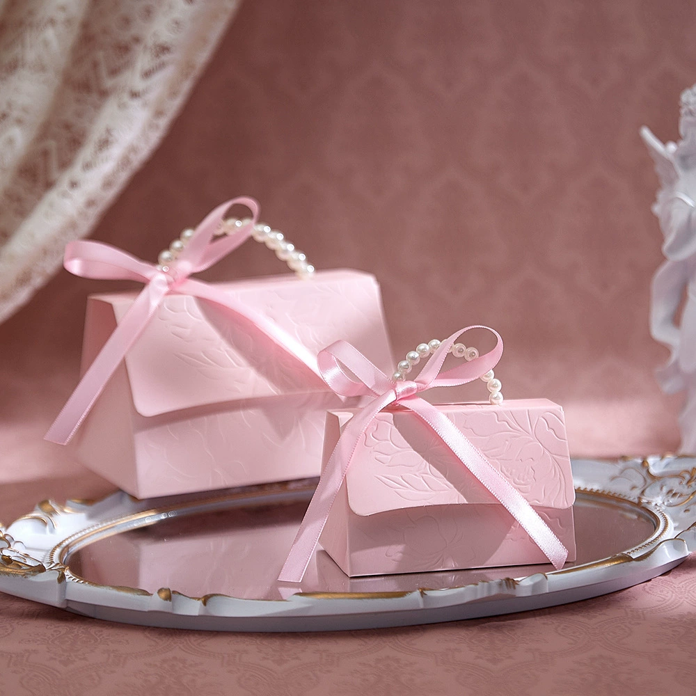 Пятно свадебный жемчужный браслет портативная коробка конфет персонализированная креативная вечеринка маленькая подарочная упаковка портативная коробка конфет