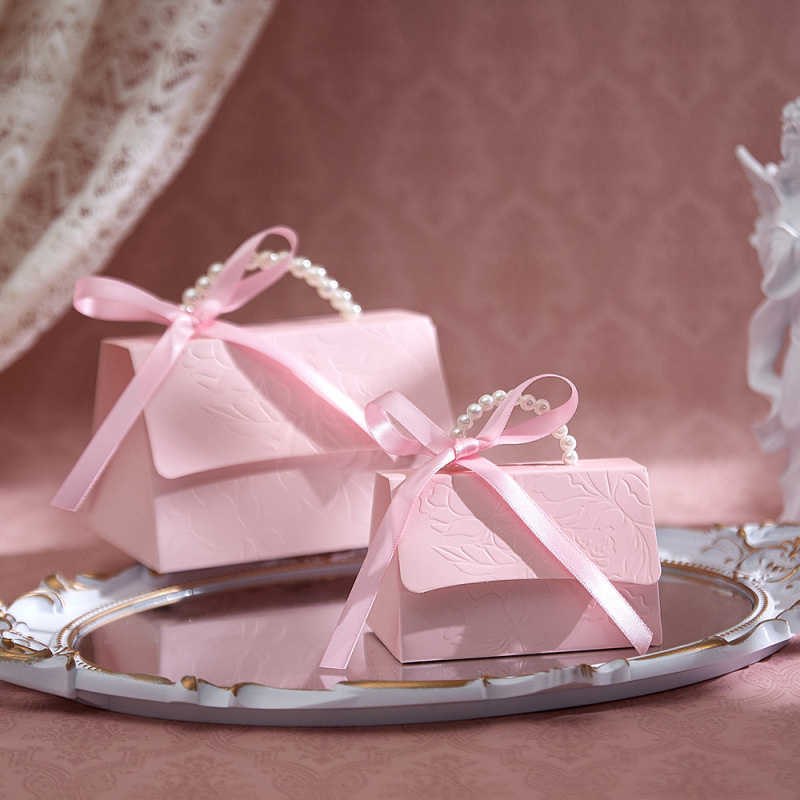 Spot Wedding Pearl Bracelet Satchel Candy Box Personalized Creative Party Small Gift Packaging Bag Satchel Wedding Candy Box