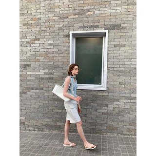趋梦DT ETOLIE韩版休闲口袋抽绳短裤女夏装五分裤百搭直筒裤子女