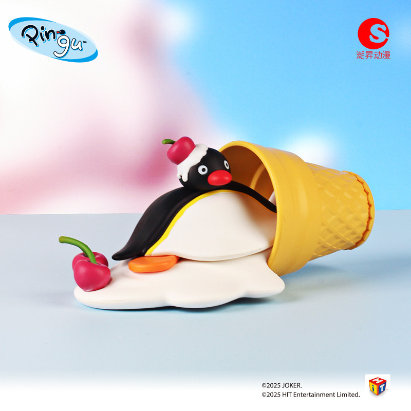 本物のペンギンファミリー Pingu Greedy Little Goose シリーズ ブラインドボックス エッグ人形 手作りデスクトップ装飾品卸売|undefined