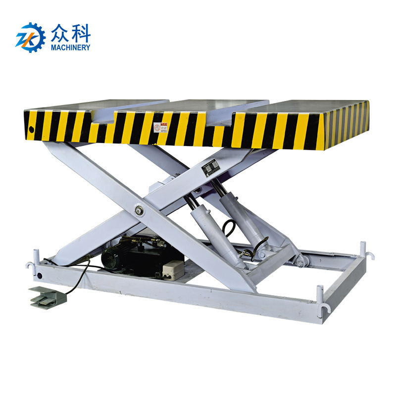 液压三吨升降平台木工机械升降台 广东家具厂房板材装卸工作台