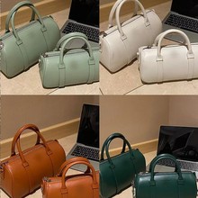 法国龙镶2025新款手提波士顿保龄球枕头包高级感时尚单肩斜挎女包