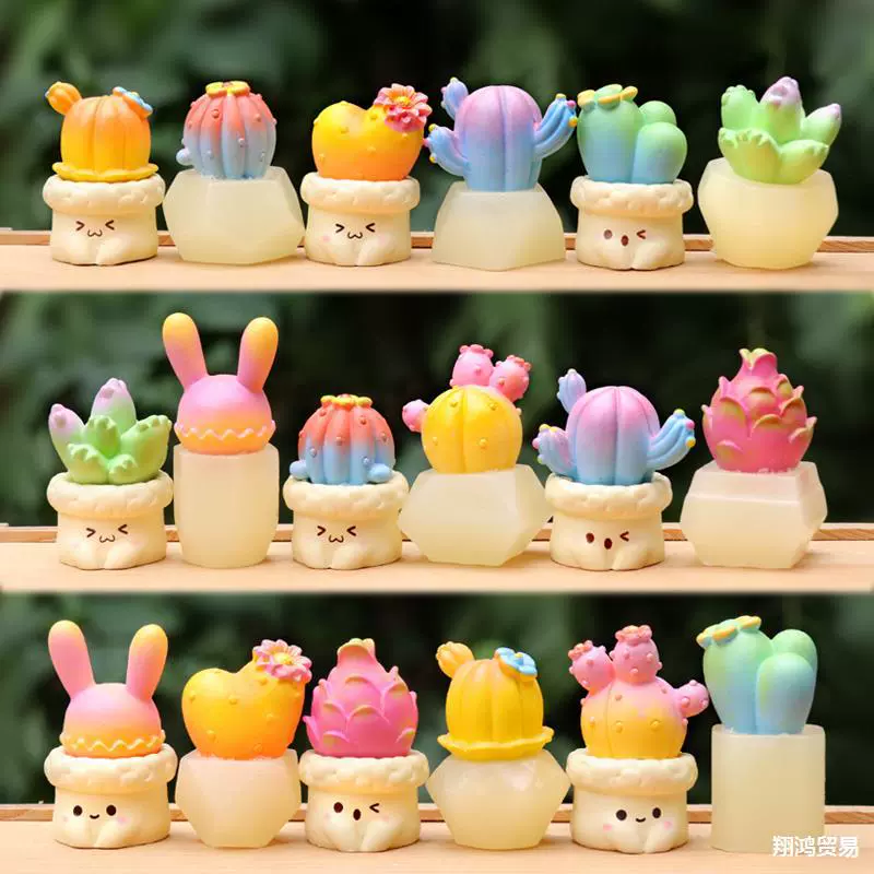 Фэнтезийный цветной симулятор мясистых кактусов в горшках