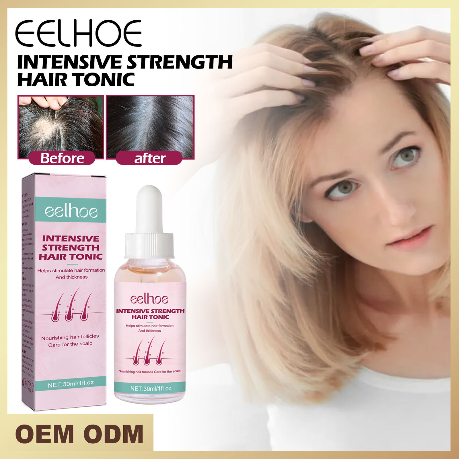 essence Dichte Dikke Herstellende Beschadigde Hydraterende Wortel Anti-dropping Haar Verstevigende Essentiële Olie_voghion.com