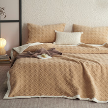 全消光牛奶绒毯子丨披肩盖毯办公室午睡单双人秋冬季加厚保暖毛毯