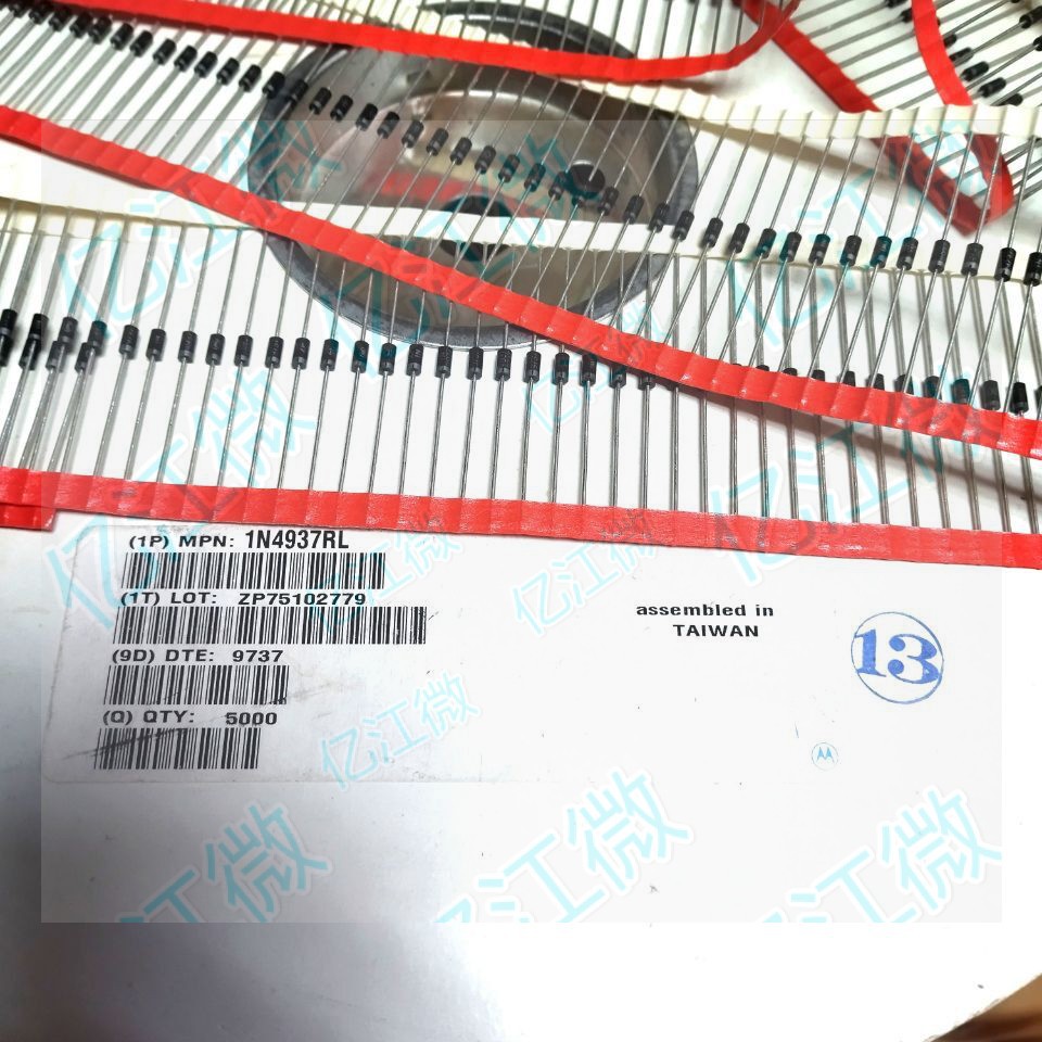 IN4937 ON热卖 二极体 直插DO41 MOTOROLA进口原装全新 1N4937RL