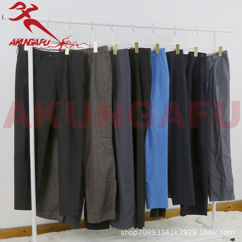 Men's Suit Pants Formal Pants Mixed Second-Hand Old Clothes 45kg Suit Pants Used Clothing