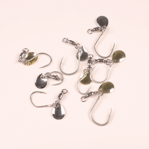Kate's new fish hook stainless steel bearing swivel sequins sea fishing boat fishing mackerel lure fish hook iron plate wholesale