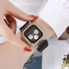 Square calendar suitable for men and women, silica gel case for leisure, watch strap, quartz watches