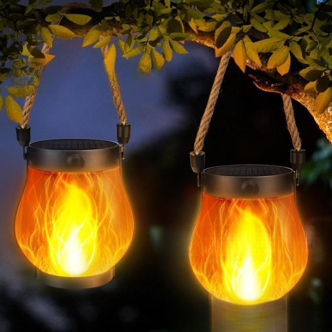 跨境新品 Flickering flame garden lamp 闪烁火焰花园灯|undefined