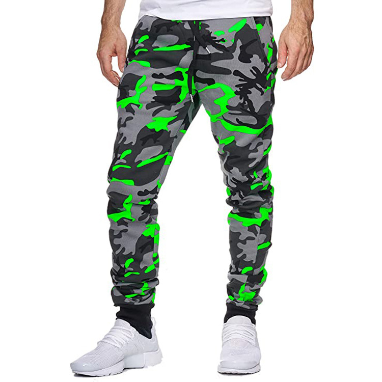 Cross Mirror Nuovo Autunno Inverno Vendita calda Uomo Casual Camouflage Vita media Alta elasticità Stampato Tessuto elasticizzato Spot Sport Pantaloni da jogging_voghion.com