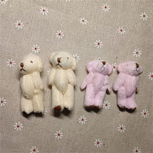 6cm粉色关节小熊裸熊装饰品帽子衣服围巾T恤毛衣材料辅料配件