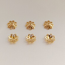 14K�~�����ɫ���~��������diy����朶���Ʒ���7mm