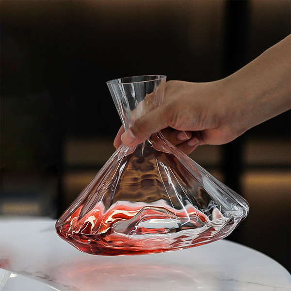 Crystal creative wine decanter with rhinestones