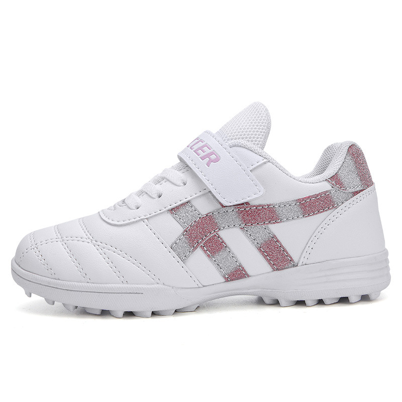 Nuevos zapatos de fútbol para niños uñas rotas velcro transpirable niños grandes medianos y pequeños niños zapatilla de deporte niños estudiante entrenamiento de fútbol