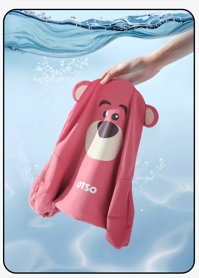 Strawberry Bear Car Headrest, Car Neck Pillow, In-Car Cushion, Car Driver's Seat Pillow, Lumbar Support Cushion