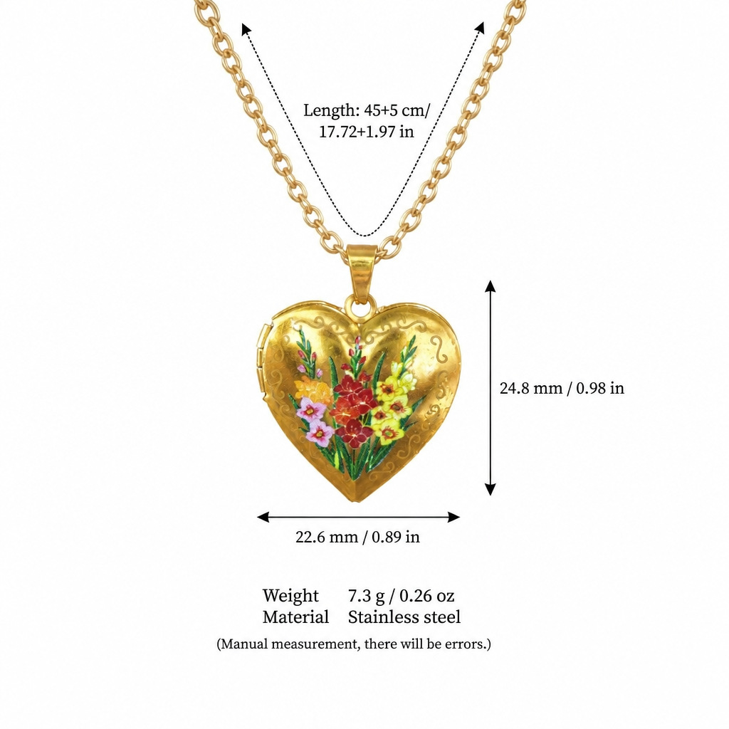 Necklace, 8 month, flowered