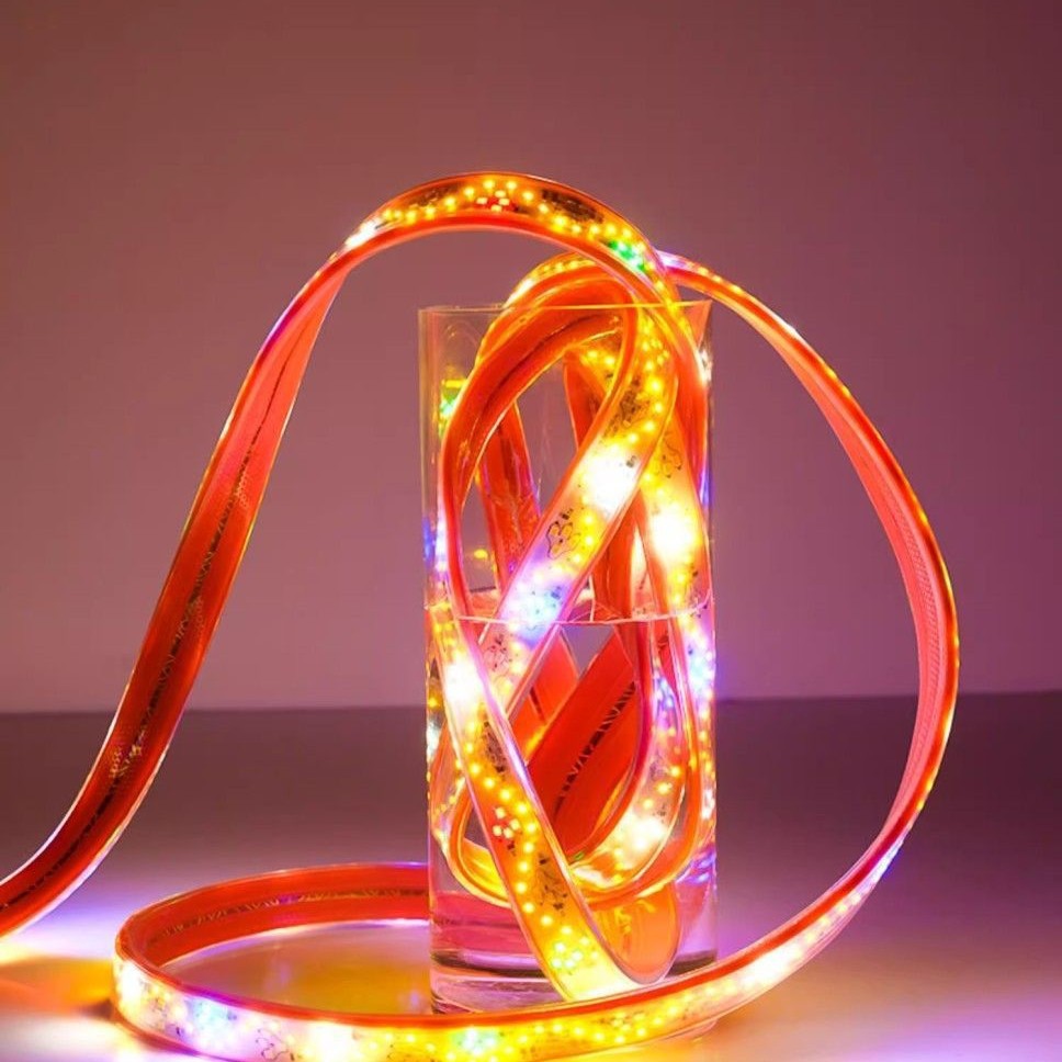 China Dragon Light Belt 2025 decoración de Año Nuevo LED caballo corriendo lámpara de color proyecto de punto escénico del año del caballo de primavera luz de atmósfera de año nuevo