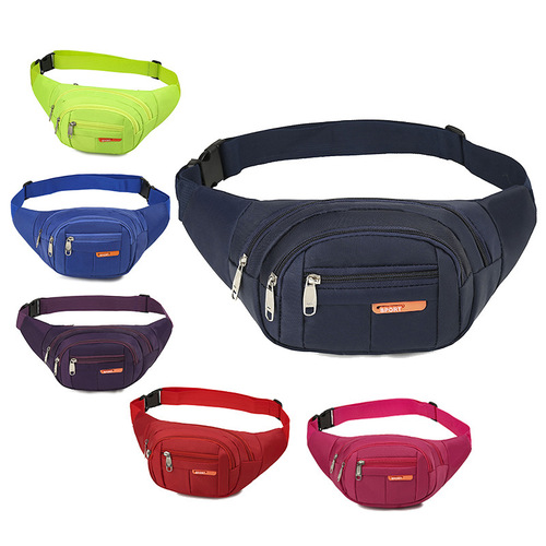 Sports waterproof waist bag for women summer work mobile phone bag crossbody canvas bag for women outdoor running sports bag running waist bag
