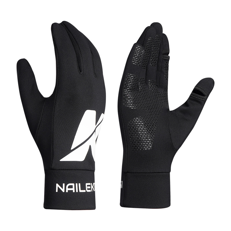 Guantes de vello para protección especial para bicicletas de invierno para hombres al aire libre antifría para montar calentamiento antideslizante y antiviento