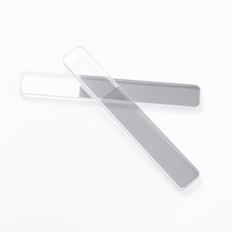 透明玻璃指甲搓条 修甲形打磨挫条盒装 美甲磨砂条抛光亮甲条现货