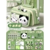 Genuine [Panda Deluxe Set] Avocado Green + 1 Doll + 6 Correction Belts + 4 Panda Pens + 50 Notes + 1 Brooch + 1 Pendant + 1 Magnetic Clip + 50