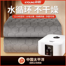 彩阳水暖电热毯双人水循环双控电褥子单人调温家用水热毯炕加热垫