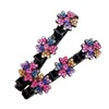 Spring new hair clip hair crushed hair sorting the pinch hairplants, five -petal lace hair accessories, the back of the head double -layer bangs clip