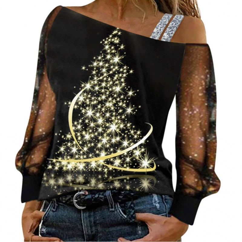 2024 AliExpress Wish Независимая станция Трансграничные дамы Летний слинг Цифровой Печатный Топ