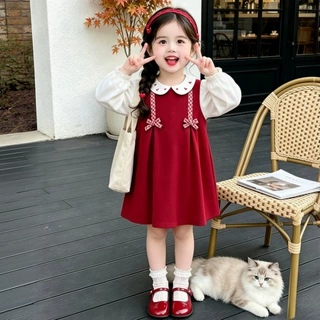 女童洋气春秋季长袖可爱连衣裙女宝宝2026新款公主秋装超好看裙子