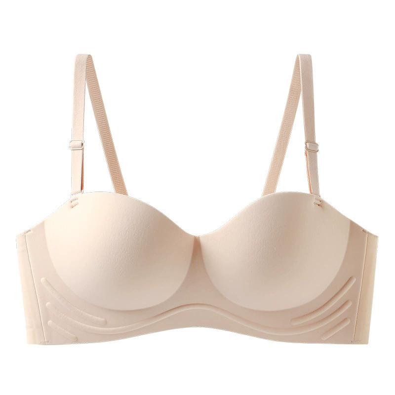 Genuine straps, non-slip underwear, breathable supporting bra top, wireless bra, strapless