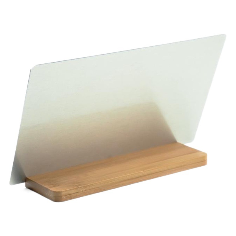 Sublimación en blanco placa de aluminio marco de fotos de aleación de aluminio base de bambú marco de fotos rectangular mesa cuadrada imagen de impresión