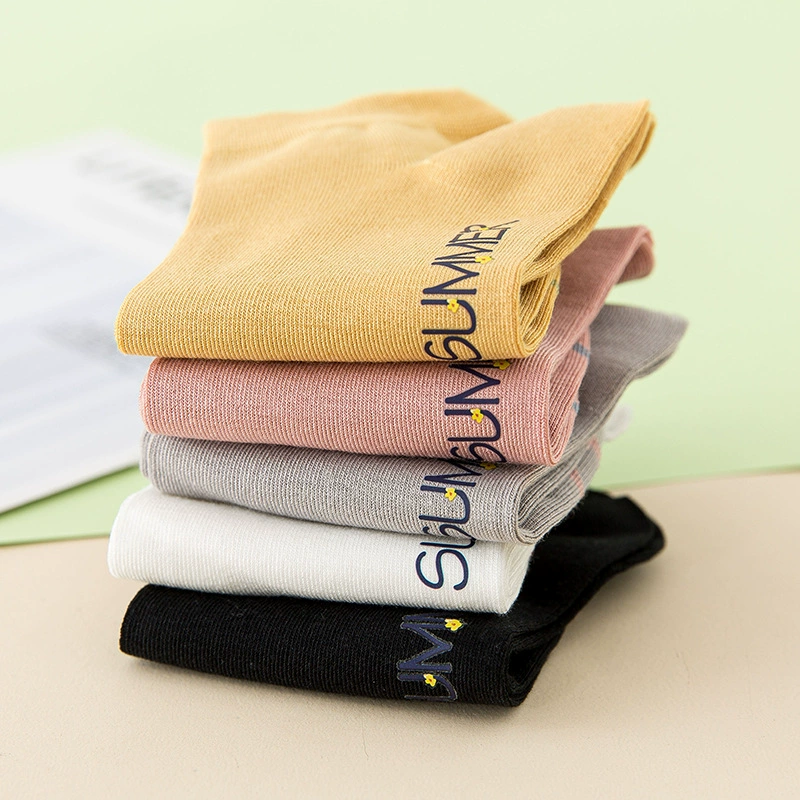 Breathable thin spring socks, absorbs sweat and smell, wholesale