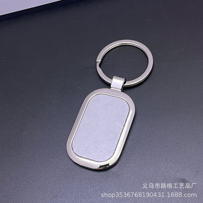 Llavero de Aleación de Zinc, Placa de Aluminio para Sublimación, Colgante para Fotos, Llavero Metálico, Pequeño Obsequio, Regalo Promocional