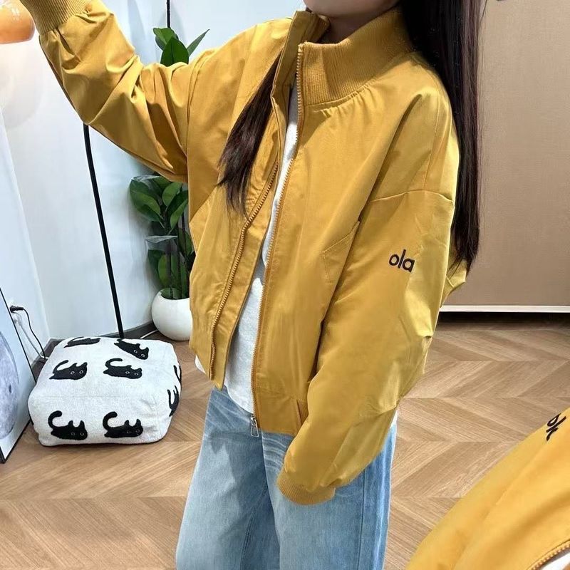 美式简约风短款棒球服外套女秋季新款韩系宽松小个子夹克外套女潮|undefined