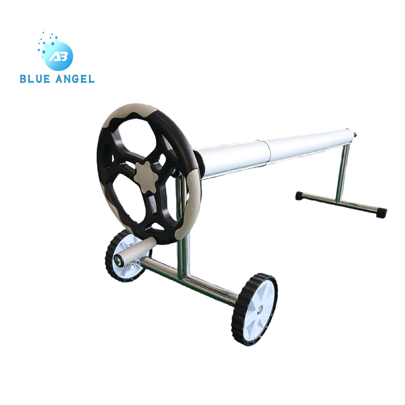 Factory new best-selling aluminum swimming pool reel movable wheel cross-border