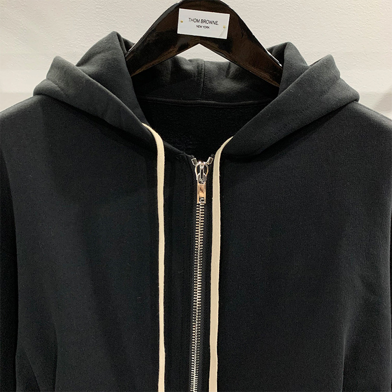 Subhuman de las mujeres oscuro diseño la personalidad Slein Slim capucha suéter corto chaqueta cremallera knit